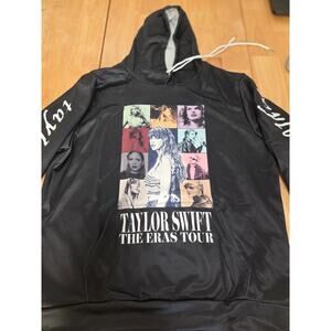 Taylor Swift The Eras Tour Hoodie Black Medium M Eras Collage US Tour Dates